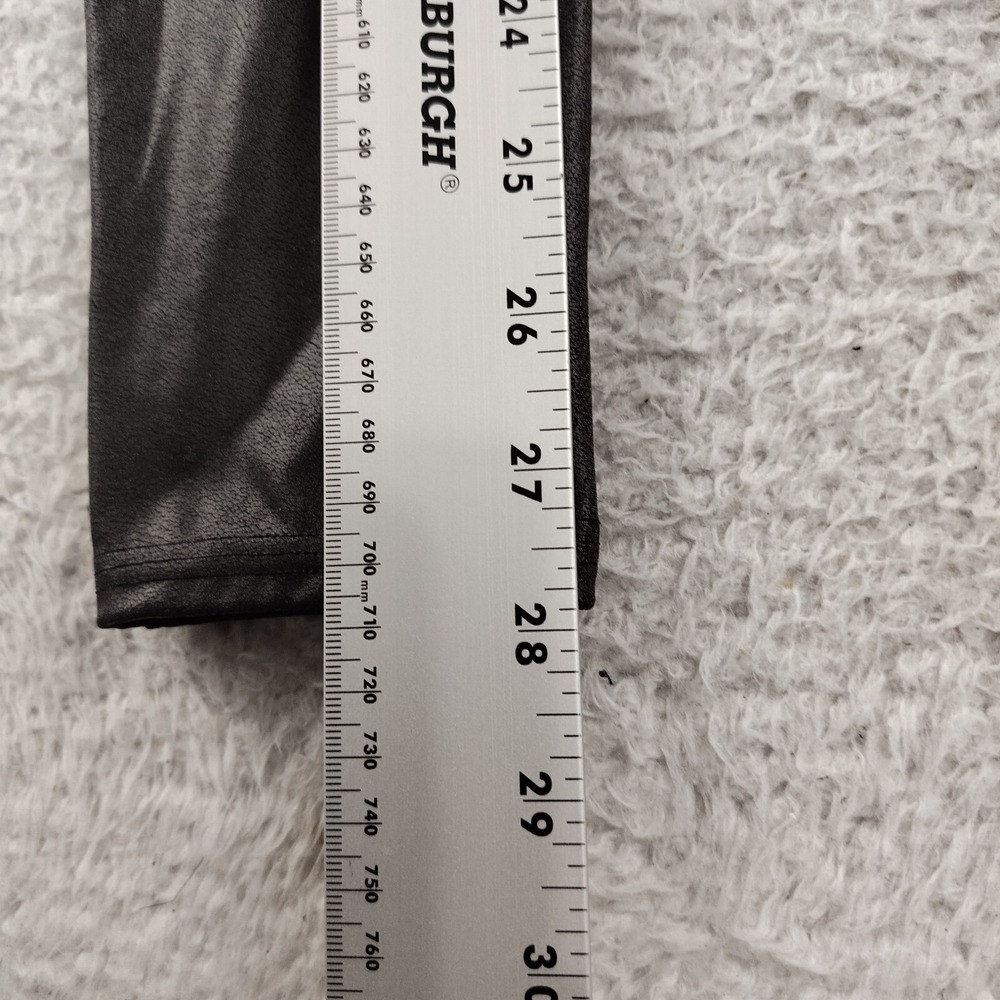 Spanx‎ Faux Leather Leggings Size Medium Women's Pull on Pants Black High Rise - Picture 3 of 6